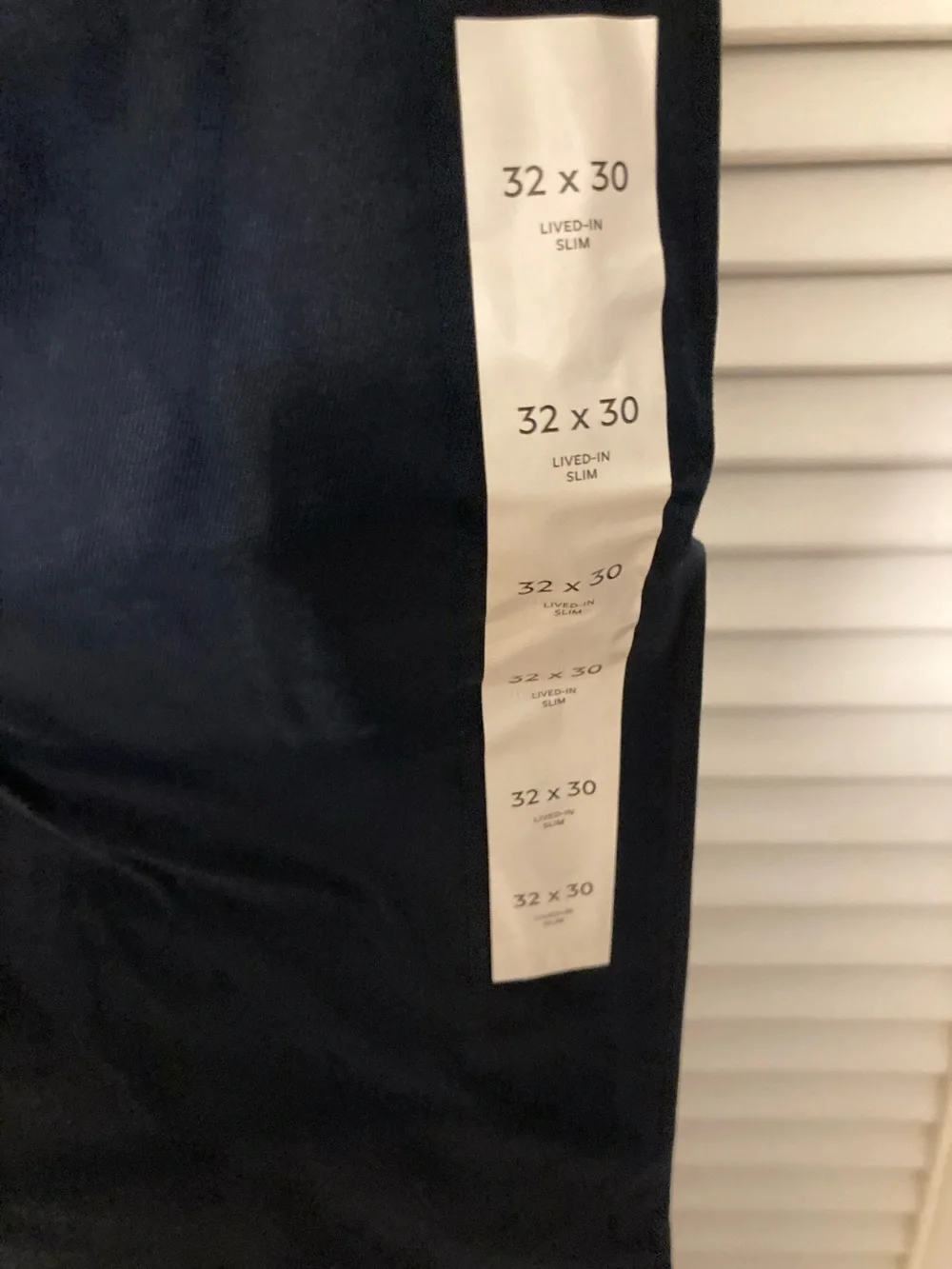 Banana Republic Navy Blue Lived-In Slim Chinos - Size 32 X 30